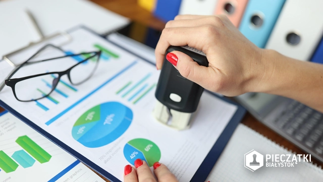 Pieczątka firmowa z logo Białystok